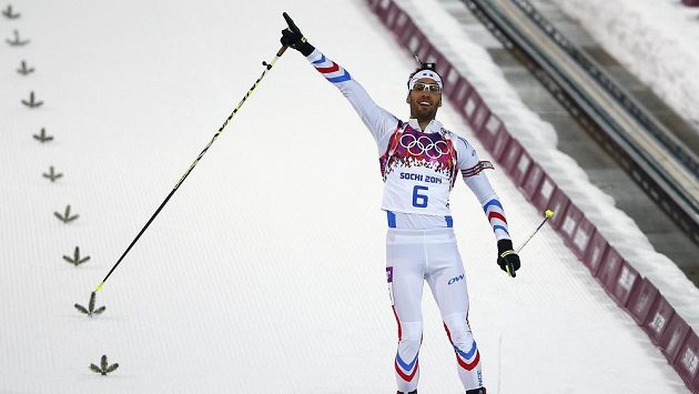 Vítěz stíhacího závodu na 12,5 km Martin Fourcade. Vítěz stíhacího závodu na 12,5 km Martin Fourcade.
