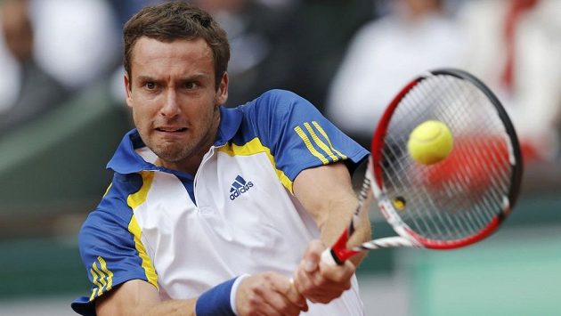Lotyšský tenista Ernests Gulbis na French Open. Lotyšský tenista Ernests Gulbis na French Open.