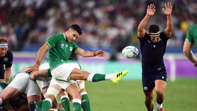 Ir Conor Murray v akci. Ir Conor Murray v akci.