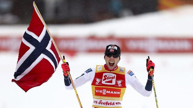 Jarl Magnus Riiber z Norska vyhrál Seefeld Triple. Jarl Magnus Riiber z Norska vyhrál Seefeld Triple.