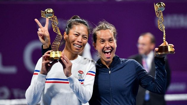Barbora Strýcová a Sie Šu-wej. Barbora Strýcová a Sie Šu-wej.