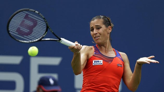 Italská tenistka Flavia Pennettaová na US Open. Italská tenistka Flavia Pennettaová na US Open.
