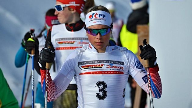 Barbora Havlíčková, šestnáctiletá naděje českého klasického lyžování. Barbora Havlíčková, šestnáctiletá naděje českého klasického lyžování.