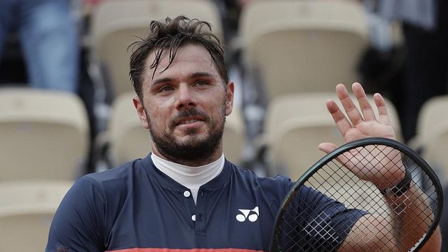 Švýcar Stan Wawrinka po utkání s Němcem Dominikem Koepferem. Oba zaskočil velký třesk. Švýcar Stan Wawrinka po utkání s Němcem Dominikem Koepferem. Oba zaskočil velký třesk.