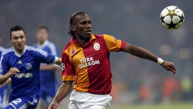 Didier Drogba v dresu Galatasaraye Didier Drogba v dresu Galatasaraye