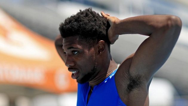 Mistr světa v běhu na 200 metrů Noah Lyles. Mistr světa v běhu na 200 metrů Noah Lyles.