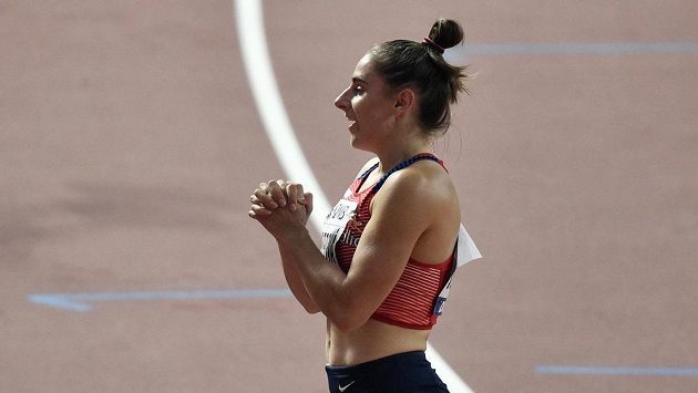 Lada Vondrová se raduje z postupu do semifinále mistrovství světa. Lada Vondrová se raduje z postupu do semifinále mistrovství světa.