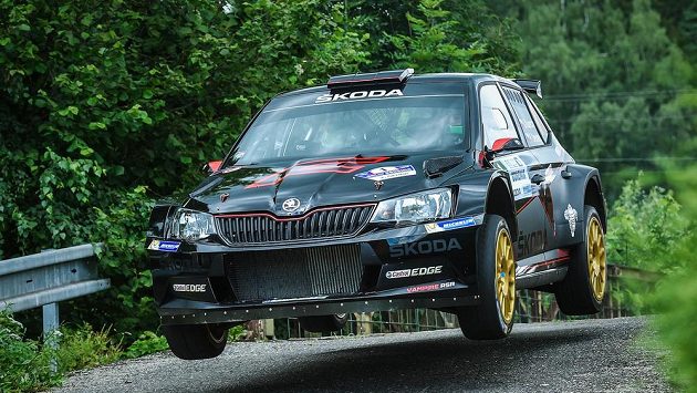 Jan Kopecký se spolujezdcem Pavlem Dreslerem na Rallye Bohemia. Jan Kopecký se spolujezdcem Pavlem Dreslerem na Rallye Bohemia.