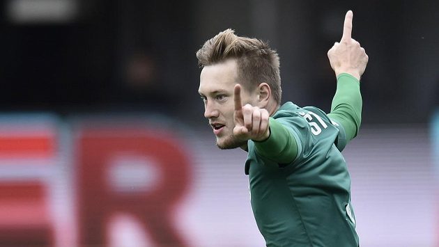 Střelec gólu David Štěpánek z Jablonce. Střelec gólu David Štěpánek z Jablonce.