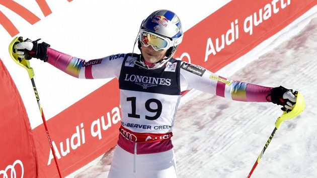 Zklamaná lyžařka Lindsey Vonnová v cíli v Beaver Creeku. Zklamaná lyžařka Lindsey Vonnová v cíli v Beaver Creeku.