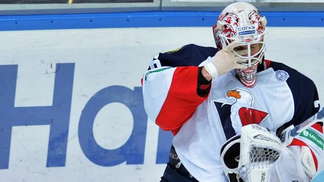 Švédský gólman bratislavského Slovanu Johan Backlund. Švédský gólman bratislavského Slovanu Johan Backlund.