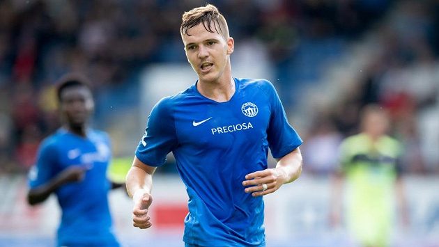 Ondřej Karafiát ze Slovanu Liberec. Ondřej Karafiát ze Slovanu Liberec.