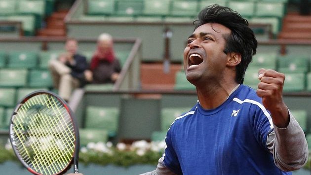 Indický tenista Leander Paes. Indický tenista Leander Paes.