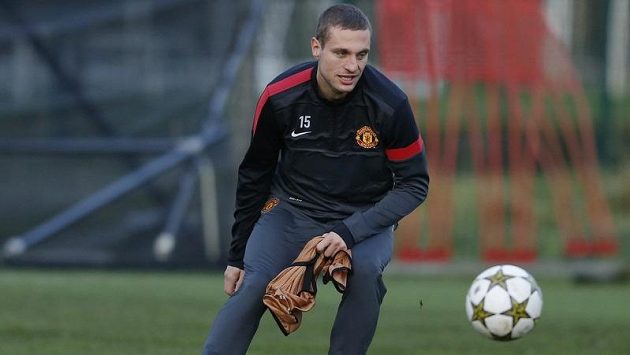 Srbský obránce Nemanja Vidič. Srbský obránce Nemanja Vidič.