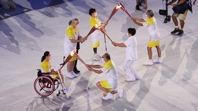 Zahájení paralypiády v Tokiu. Zahájení paralypiády v Tokiu.