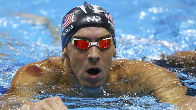 Legendární americký plavec Michael Phelps. Legendární americký plavec Michael Phelps.