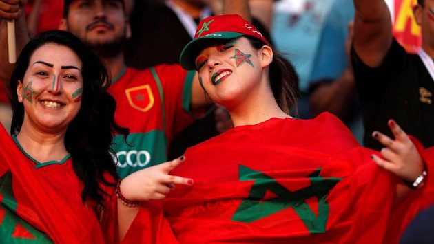 Fanynky Maroka na mistrovství Afriky. Fanynky Maroka na mistrovství Afriky.