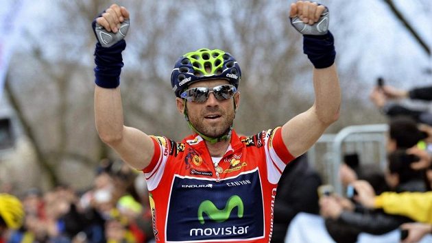 Španělský cyklista Alejandro Valverde. Španělský cyklista Alejandro Valverde.