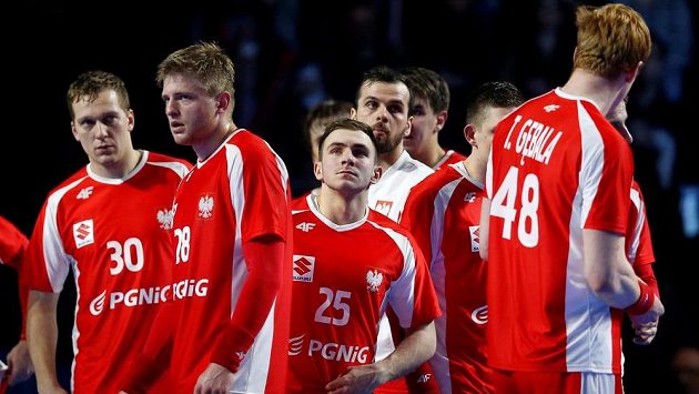 Reakce házenkářů Polsko po konci utkání. Reakce házenkářů Polsko po konci utkání.
