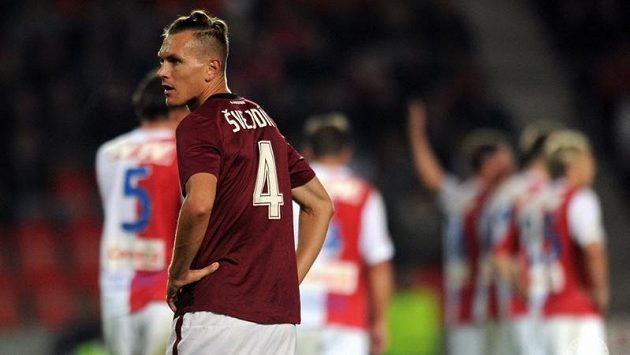 Sparťanský stoper Ondřej Švejdík. Sparťanský stoper Ondřej Švejdík.