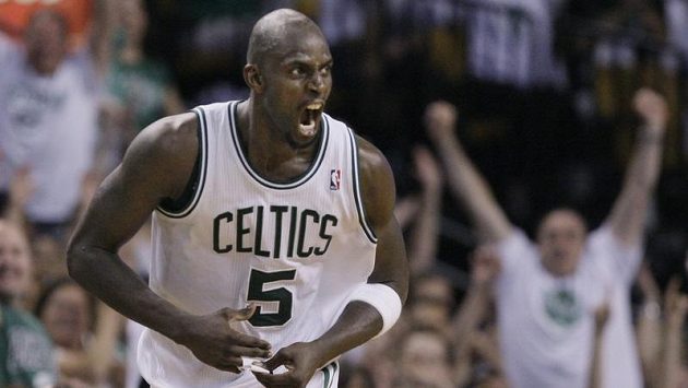 Radost Kevina Garnetta z Bostonu. Radost Kevina Garnetta z Bostonu.