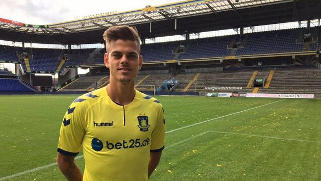 Jan Kliment v dresu Bröndby Kodaň Jan Kliment v dresu Bröndby Kodaň