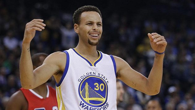 Hvězda Golden State Warriors Stephen Curry. Hvězda Golden State Warriors Stephen Curry.