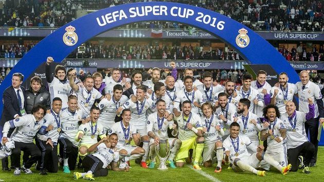 Fotbalisté Realu Madrid vyhráli Superpohár. Fotbalisté Realu Madrid vyhráli Superpohár.