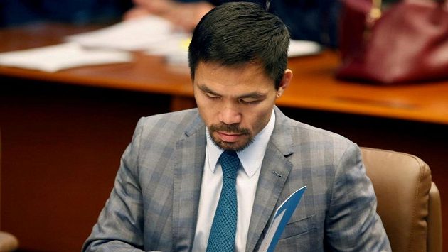 Filipínský boxerský hrdina Manny Pacquiao oznámil kandidaturu na prezidenta Filipínský boxerský hrdina Manny Pacquiao oznámil kandidaturu na prezidenta
