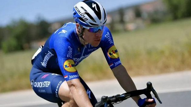 Nizozemský cyklista Fabio Jakobsen. Nizozemský cyklista Fabio Jakobsen.
