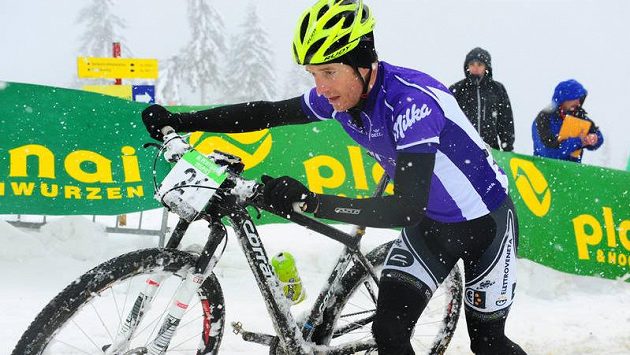 Kristián Hynek na trati Alpentour v Rakousku. Kristián Hynek na trati Alpentour v Rakousku.