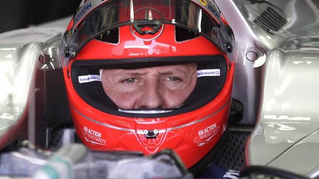 Michael Schumacher v kokpitu mercedesu. Michael Schumacher v kokpitu mercedesu.