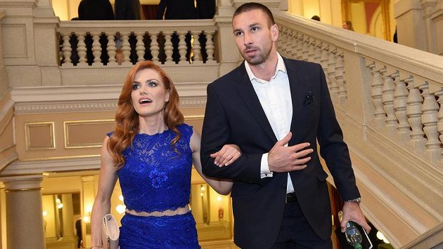 Gabriela Koukalová s manželem Petrem. Gabriela Koukalová s manželem Petrem.