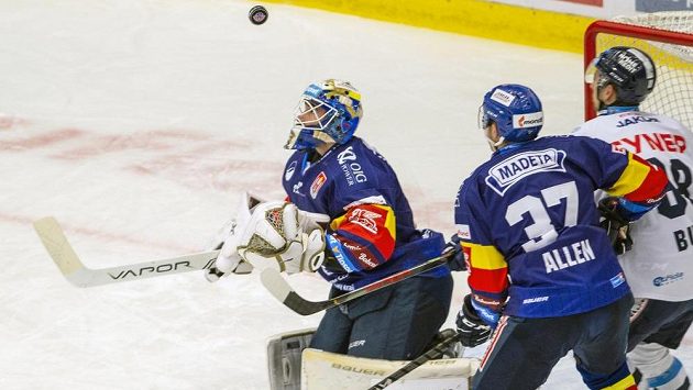 Brankář Českých Budějovic Marek Čiliak. Brankář Českých Budějovic Marek Čiliak.