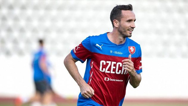 Tomáš Sivok během tréninku české fotbalové reprezentace. Tomáš Sivok během tréninku české fotbalové reprezentace.