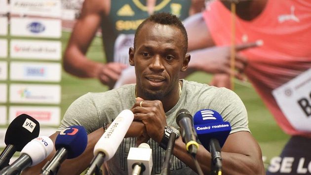 Jamajský sprinter Usain Bolt v Ostravě před Zlatou tretrou. Jamajský sprinter Usain Bolt v Ostravě před Zlatou tretrou.