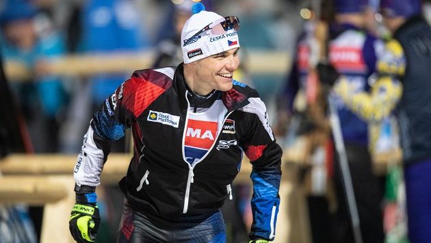 Biatlonista Michal Krčmář při tréninku v Novém Městě na Moravě. Biatlonista Michal Krčmář při tréninku v Novém Městě na Moravě.