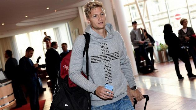 Stoper Václav Procházka na srazu fotbalové reprezentace. Stoper Václav Procházka na srazu fotbalové reprezentace.