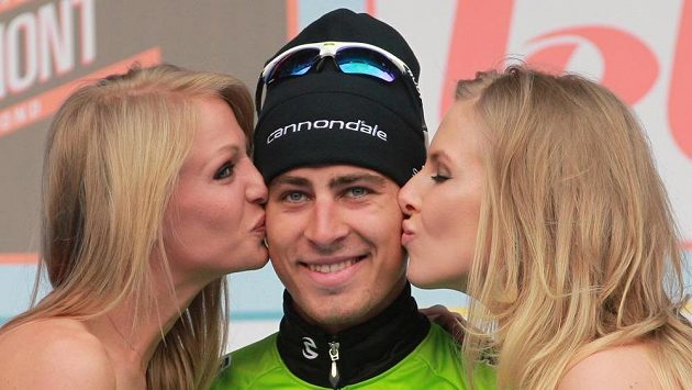 Peter Sagan po páteční výhře v Belgii při závodě E3 Harelbeke. Peter Sagan po páteční výhře v Belgii při závodě E3 Harelbeke.