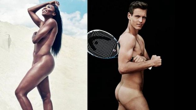Nazí Venus Williamsová a Tomáš Berdych - to je malá ochutnávka z chystaného nového čísla amerického časopisu ESPN The Body Issue. Nazí Venus Williamsová a Tomáš Berdych - to je malá ochutnávka z chystaného nového čísla amerického časopisu ESPN The Body Issue.