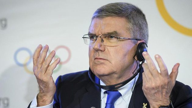 Šéf MOV Thomas Bach. Šéf MOV Thomas Bach.