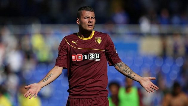 Fotbalista Watfordu Daniel Pudil Fotbalista Watfordu Daniel Pudil