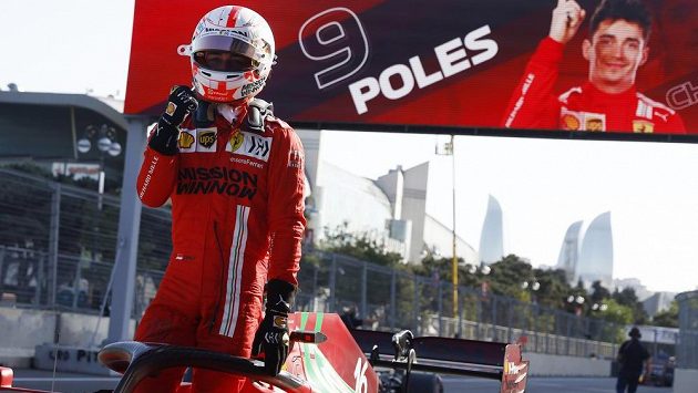 Pilot Ferrari Charles Leclerc si zajistil v Baku nejlepší pozici na startu Velké ceny Ázerbájdžánu. Pilot Ferrari Charles Leclerc si zajistil v Baku nejlepší pozici na startu Velké ceny Ázerbájdžánu.