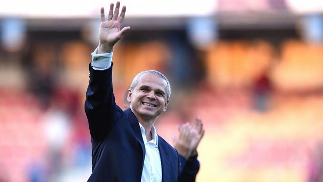 Trenér Sparty Praha Vítězslav Lavička po odvetném semifinálovém duelu Poháru České pošty s Jabloncem. Trenér Sparty Praha Vítězslav Lavička po odvetném semifinálovém duelu Poháru České pošty s Jabloncem.