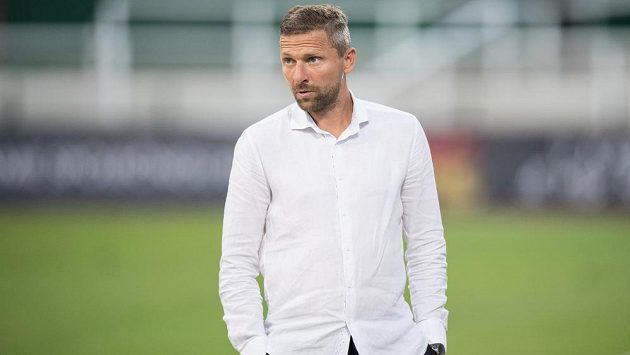 Trenér Bohemians Martin Hašek. Trenér Bohemians Martin Hašek.