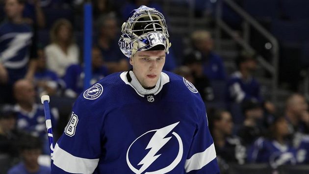 Gólman Andrej Vasilevskj své skvělé výkony v základní části nenapodobil. Gólman Andrej Vasilevskj své skvělé výkony v základní části nenapodobil.