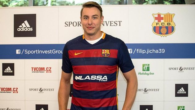 Házenkář Filip Jícha v dresu Barcelony. Házenkář Filip Jícha v dresu Barcelony.