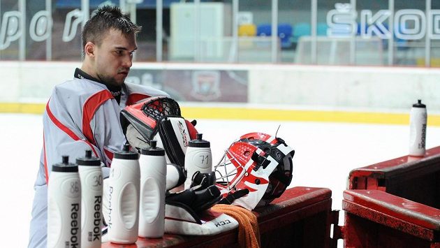 Český brankář Jakub Kovář. Český brankář Jakub Kovář.