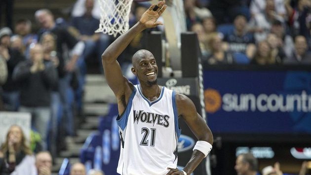 Kevin Garnett v dresu Minnesoty Timberwolves Kevin Garnett v dresu Minnesoty Timberwolves