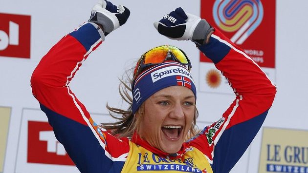Norka Maiken Fallaová jásá po dalším triumfu. Norka Maiken Fallaová jásá po dalším triumfu.